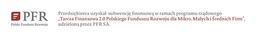 Informacja o otrzymaniu subwencji w ramach Tarczy Finansowej 2.0